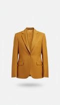 Tailored jacket in bold gold